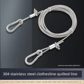 Dış Mekan Kalın Paslanmaz Çelik Çamaşır İpi - 4 Metre 3mm Plastik Kaplı Çelik Halat thumbnail 1