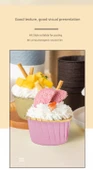 Yağa Dayanıklı Muffin Kek Kağıdı - Çift Taraflı Altın Kenarlı - 50 Adet (4435) - 12