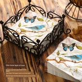 Baskılı Tek Kullanımlık Kağıt Peçete - Zaman Partisi - 12.5x12.5cm (20 Adet) - 3