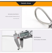 304 Paslanmaz Çelik Esnek Tel Halat Çamaşır İpi - 2.5mm 100m 7x7 thumbnail 10