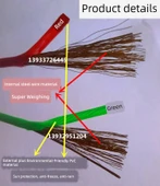 Plastik Kaplı Çelik Halat Çamaşır İpi - 5mm - 12 Metre - 12