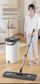 33cm Paslanmaz Çelik Saplı Mop + Yükseltilmiş Kazıyıcı + 4 Kalın Bez - 10