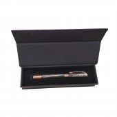 İsme Kişiye Özel Kutulu Rose Füme Kapaklı Metal Roller Kalem - 2