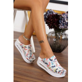 Blum Sabo Terlik Kadın Pastel Kelebek Desen Airmax Tabanlı Ortopedik Sabo Terlik - 2