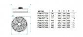 Fanex Fan Aspiratör Havalandırma Mantarhane 300 mm Çap - 3