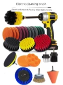 Çok Yüzeyli Temizleme Fırçası Seti - Mavi (37 Parça Matkapsız Set) - 2