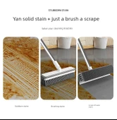 4 Parça Zemin Fırçası + Sihirli Süpürge + 2 Duvar Klipsi - Banyo Tuvalet Fırçası Seti thumbnail 8