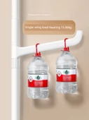 Karbon Çelik Tavana Monte Katlanır Çamaşır Askısı - Beyaz Çubuk + 4 Kanat - 4