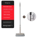 Uzun Saplı Sert Kıllı Banyo Yer Fırçası + Kanca - 1