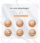 Duvara Monte Tuvalet Fırçası Seti - Sessiz Gri - Zemin/Duvar Kullanım - Güçlü İz Bırakmayan Yapıştırıcı 2 Adet thumbnail 7