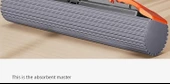 Emiş Güçlü Sünger Paspas - Çift Kanatlı Sıkma 38cm + 4 Yedek Başlık - 8