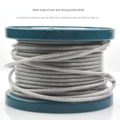 PVC Kaplı Çelik Halat Çamaşır İpi - 3mm x 10m thumbnail 4