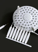 Mini Banyo Nozul Arası Temizleme Fırçası ve Duş Başlığı Tutucu - 30 Adet Fırça - 4