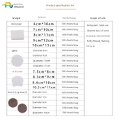 Yuvarlak Yağlı Kağıt - 8cm - 500 Adet thumbnail 9