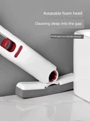 Mini Masaüstü Mop - Geliştirilmiş 1 Mini Mop + 3 Pamuk Başlık - 5