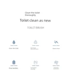 Yumuşak Kıllı Asılabilir Klozet Fırçası - Mavi + 2 Kanca thumbnail 8