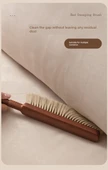At Kılı Yün Yatak Fırçası - Ahşap Rengi - Büyük Yatak Fırçası + Küçük Boy Toz Fırçası - 10