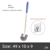 Yumuşak Kıllı Asılabilir Klozet Fırçası - Mavi + 2 Kanca thumbnail 1