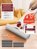 Mini Masaüstü Mop - Geliştirilmiş 1 Mini Mop + 6 Pamuk Başlık - 1