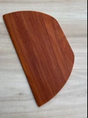 Ahşap Krep Spatulası - Yarım Yuvarlak Kızılcık Armut 21x11cm 8mm - 3