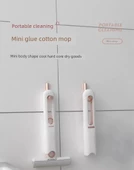 Mini Masaüstü Mop - 1 Mini Mop + 4 Pamuk Başlık - 8