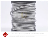 304 Paslanmaz Çelik Plastik Kaplı Çamaşır İpi - 2mm - 50 Metre thumbnail 5