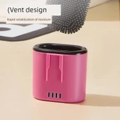 Duvara Monte Tuvalet Fırçası - Pembe Siyah 2'li Paket - 4