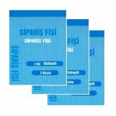 Sipariş Fişi Mini Otokopili 1-50 10x14 Gürmat Sipariş Fişi Kendinden Karbonlu 50 Sayfa 3 Adet - 1