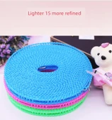 Kalınlaştırılmış Seyahat Tipi Çamaşır İpi - Pembe - 10 Metre - 11