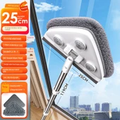 Cam Sileceği - 119cm Sap, 25cm Başlık, Şönil Bezli - 1