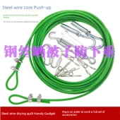 5mm Plastik Kaplı Çelik Halat Çamaşır İpi - 25 Metre - Aksesuarlı - 2