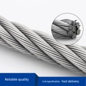 304 Paslanmaz Yumuşak Çelik Halat - 4mm (50 Metre, 4 Mengene) thumbnail 2