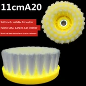 Çok Amaçlı Temizlik Fırçası - 11cm A20 Tek Fırça - M14 Delik Besleme Bağlantı Çubuğu - 13