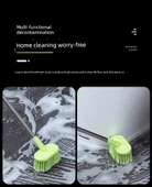 Uzun Saplı Tuvalet Zemin Fayans Sert Kıllı Fırça - Yeşil thumbnail 11