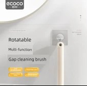 360° Döner Başlıklı Derz Temizleme Fırçası - Minimalist Beyaz 2'li Paket Klipsli thumbnail 9