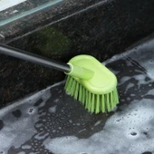 Uzun Saplı Tuvalet Zemin Fayans Sert Kıllı Fırça - Yeşil thumbnail 3