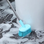 Uzun Saplı Tuvalet Zemin Fayans Sert Kıllı Fırça - Yeşil thumbnail 4