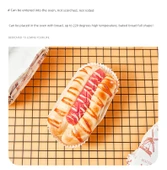 Yüksek Isıya Dayanıklı Yapışmaz Pişirme Kağıdı Ekmek Kek Kalıbı - Tekne Şekilli Ekmek Kağıdı Tutucu [50 adet] thumbnail 11