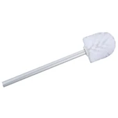 29cm Paslanmaz Çelik Saplı + 1 Beyaz Fırça Başlıklı Tuvalet Fırçası - 5