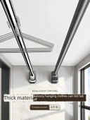 Ayarlanabilir Gergi Perde Çubuğu - Paslanmaz Çelik - 1.0-1.7m - 2