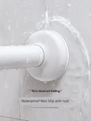 Duvarsız Balkon Perde Kurutma Askısı - Beyaz için 0.7~1.2 Metre - 6