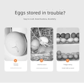 Buzdolabı Yumurta Saklama Kutusu - Cyan Mavi - 2 Katmanlı - 48 Yumurta Kapasiteli thumbnail 8