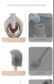 Duvara Monte Tuvalet Fırçası - Sedef Beyazı + 2 Tuvalet Temizleyici thumbnail 9