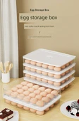 Buzdolabı Yumurta Saklama Kutusu - Cyan Mavi - 2 Katmanlı - 48 Yumurta Kapasiteli thumbnail 7