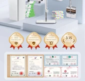 Sünger Paspas - Ekstra Büyük 38cm + Paspas Kovası + Paspas Klipsi + Yer Temizleme Sıvısı + 4 Pamuk Başlık - 7