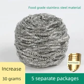 304 Paslanmaz Çelik Tel Temizleme Topu - [304 Geliştirilmiş Plus] 5 Adet Bağımsız 30 Gram Dökülmez - 1