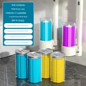 Tek Kullanımlık Tuvalet Fırçası 2'li Set - 60 Fırça Başlığı - Deniz Nanesi * 30, Limon Esansı * 20, Lavanta * 10 thumbnail 1