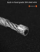 6mm Paslanmaz Çelik Plastik Kaplı Çamaşır İpi - 2 Metre - 9