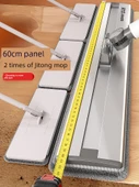 Teleskopik Saplı Düz Paspas - 80cm - 2 Bezli - 4