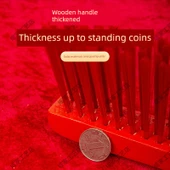 Ahşap Baskılı Düğün Yatağı Fırçası - Altın [Bir Altın Dokunuşu] - Püskülsüz thumbnail 5